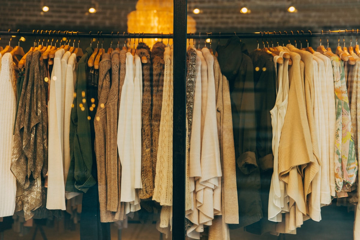 Boutique clothing rack